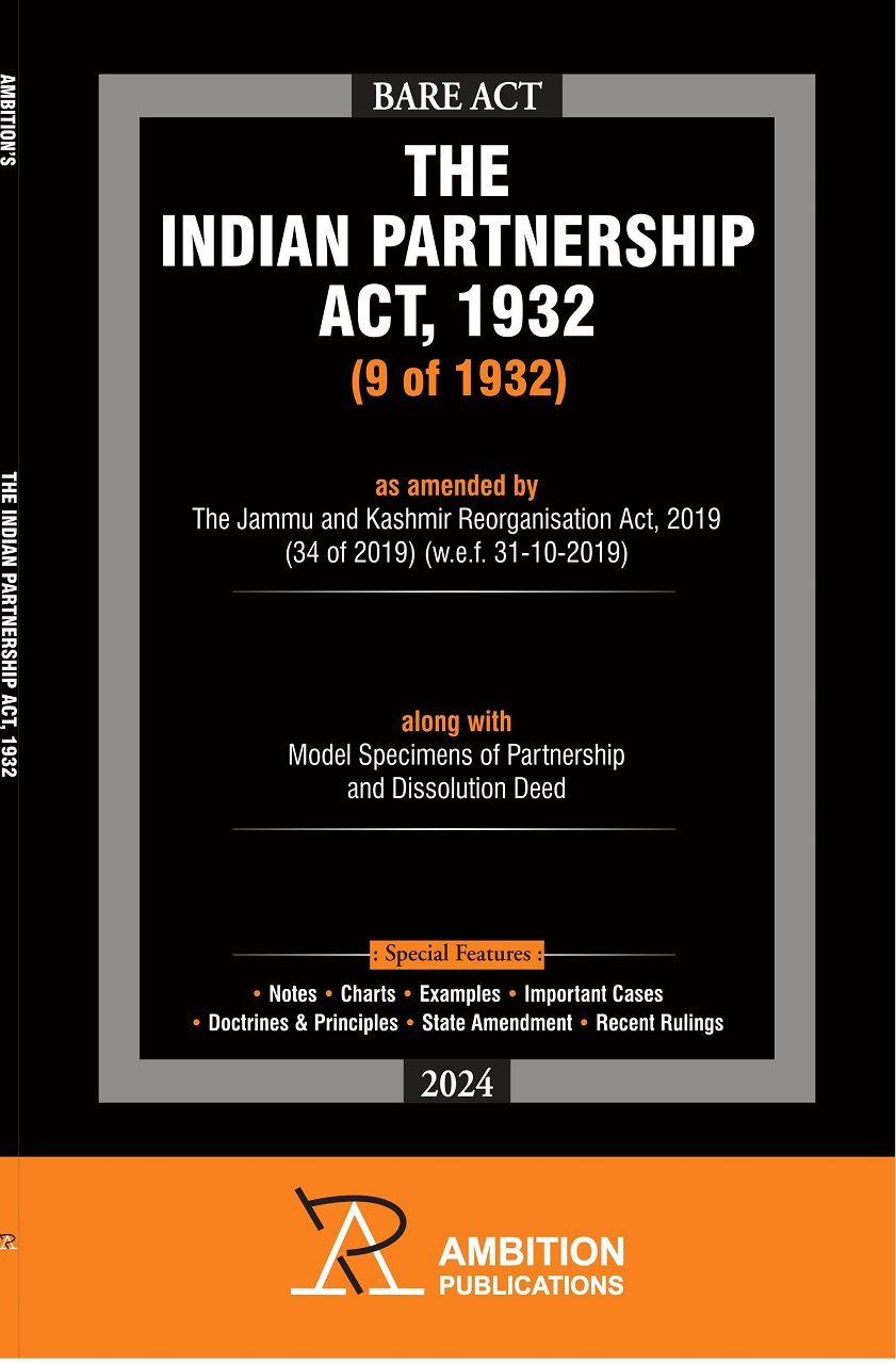 Partnership Act, 1932 (Bare Act)