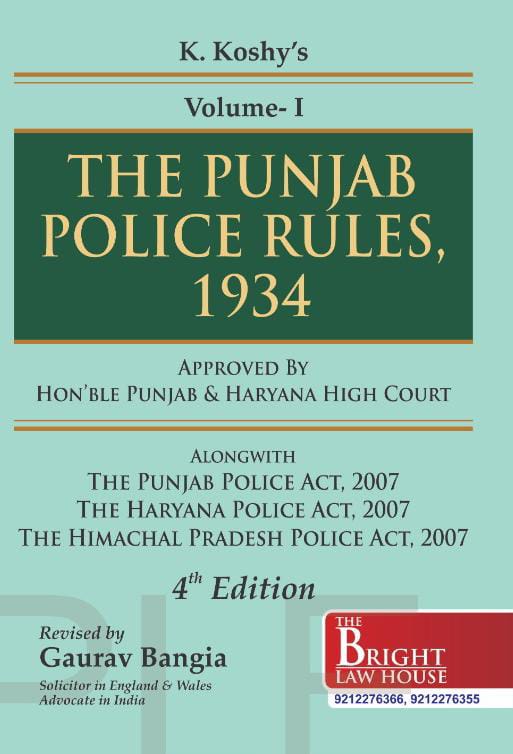 Punjab Police Rules, 1934 (in 3 Volumes)