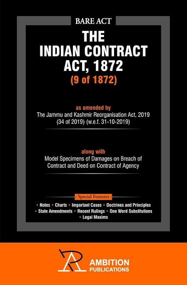 Indian Contract Act, 1872 (Bare Act)